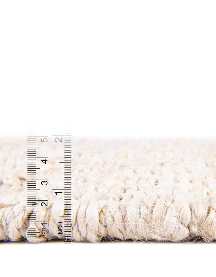 Detail image of 1' 2 x 10' Hand Woven Chunky Jute Table Runner Rug