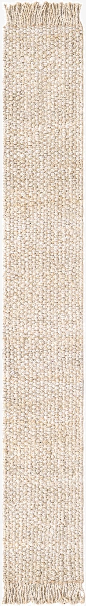 Primary image 1' 2 x 8'  Hand Woven Chunky Jute Table Runner Rug
