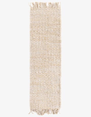 1' 2 x 4' 1 Hand Woven Chunky Jute Table Runner Rug