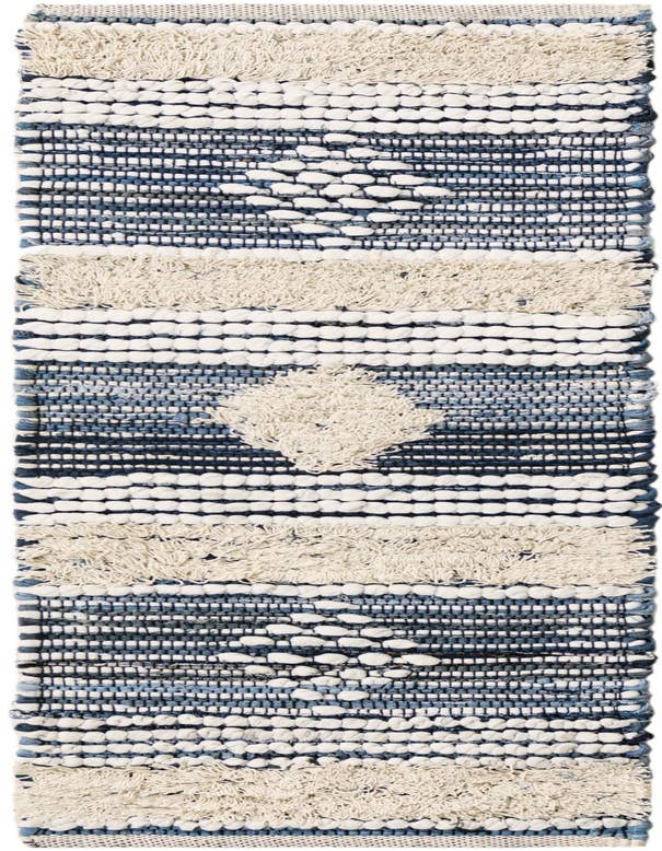 Detail image of 1' 2 x 4' 1 Hand Woven Cotton Chindi Table Runner Rug