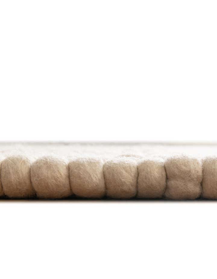 1' 2 x 8' Hand Woven Felt Ball Wool Table Runner Rug