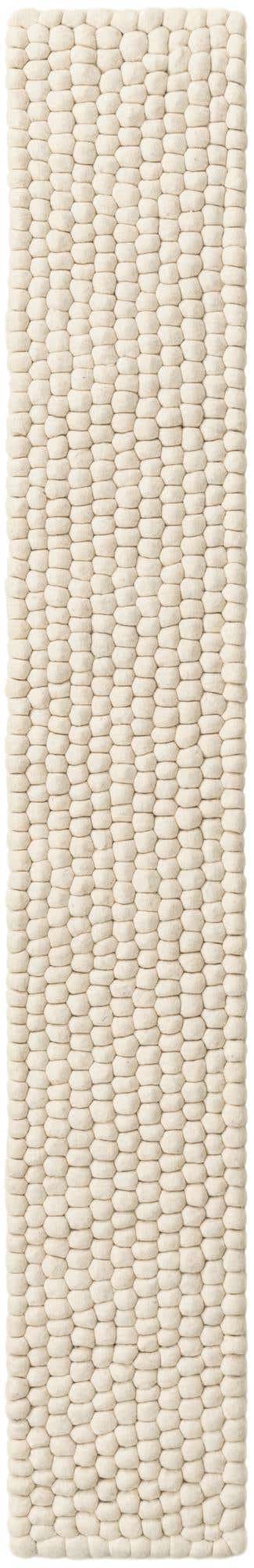 1' 2 x 8' Hand Woven Felt Ball Wool Table Runner Rug