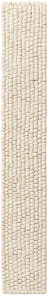 1' 2 x 8' Hand Woven Felt Ball Wool Table Runner Rug