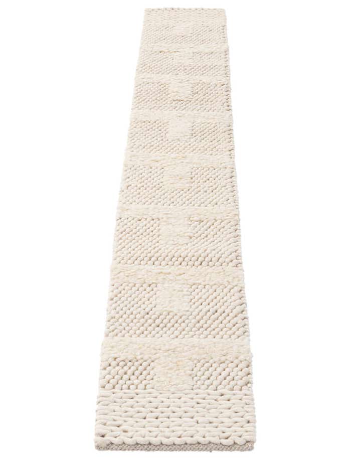 1' 2 x 8' 1 Hand Woven Lana New Zealand Wool Table Runner Rug