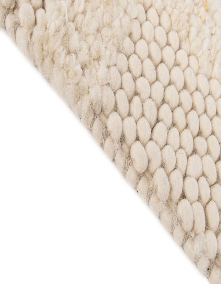 Detail image of 1' 2 x 8' 1 Hand Woven Lana New Zealand Wool Table Runner Rug