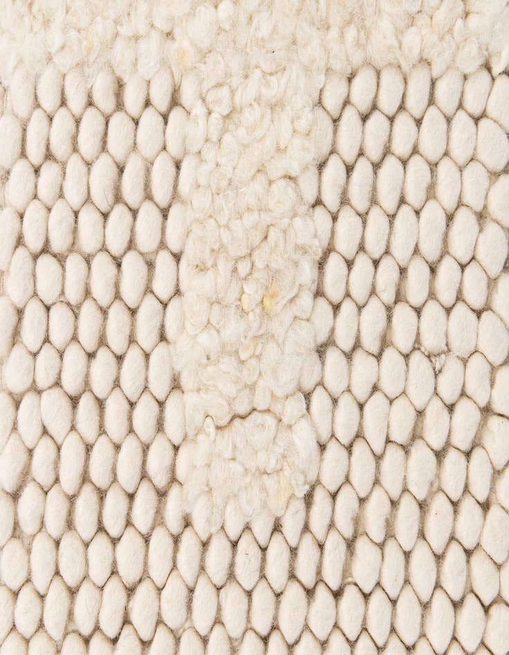 Detail image of 1' 2 x 8' 1 Hand Woven Lana New Zealand Wool Table Runner Rug