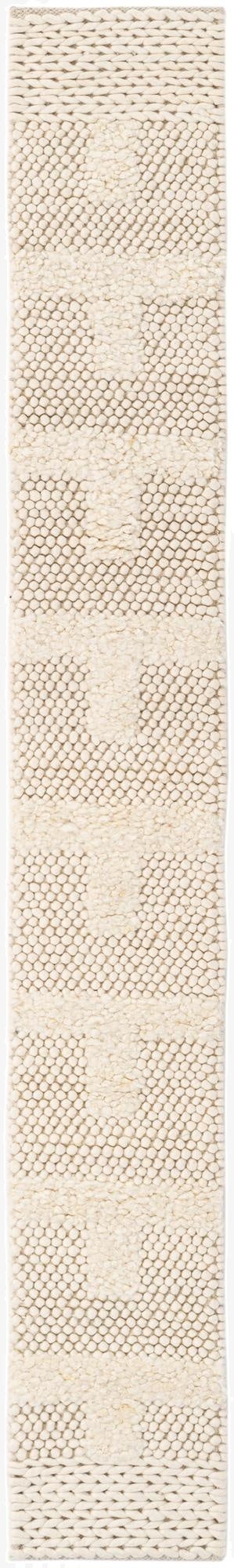 1' 2 x 8' 1  Hand Woven Lana New Zealand Wool Table Runner Rug