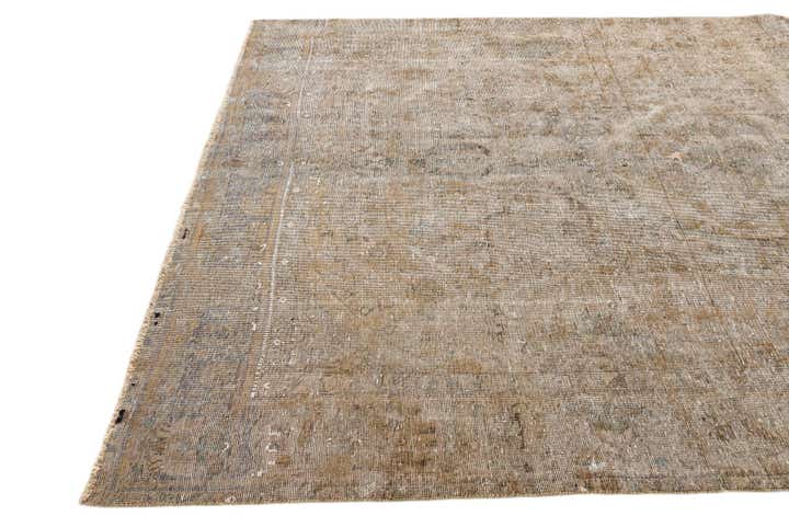 6' 2 x 9' 7 Hand Knotted Ultra Vintage Persian Wool Rug