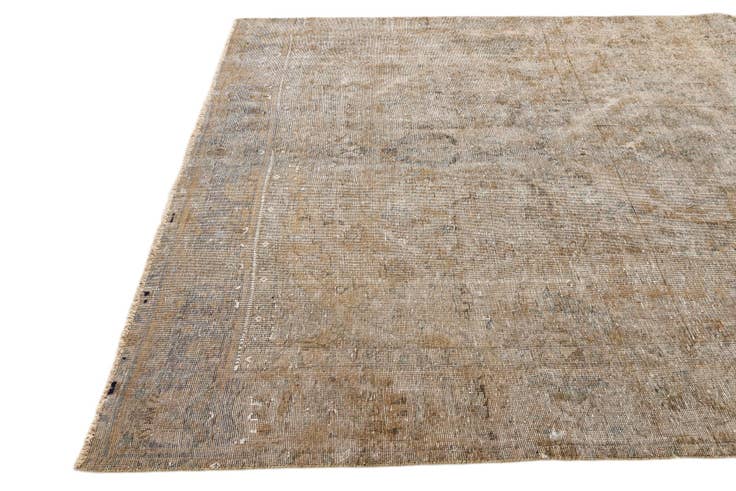 Detail image of 6' 2 x 9' 7 Hand Knotted Ultra Vintage Persian Wool Rug
