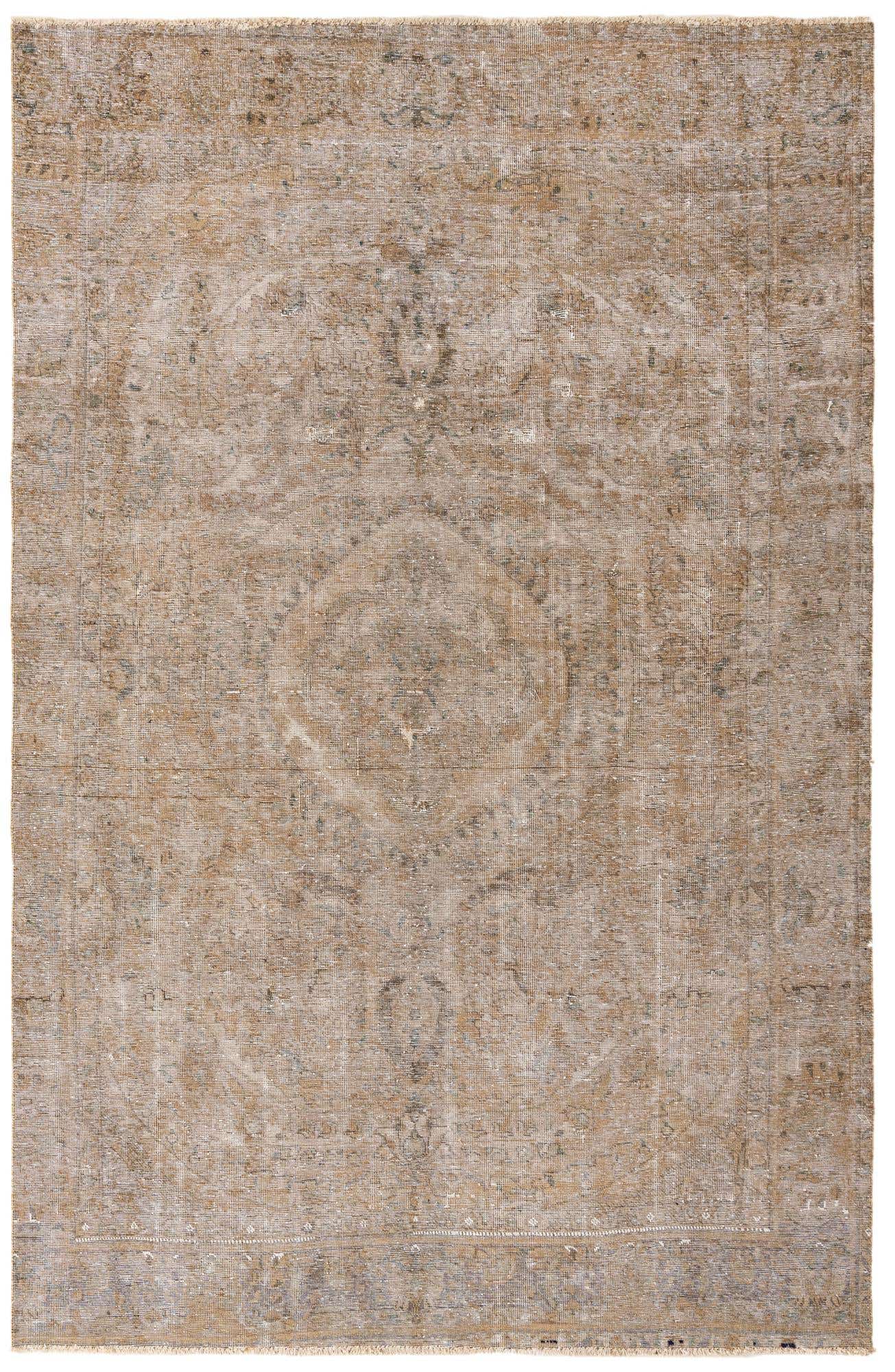 6' 2 x 9' 7 Hand Knotted Ultra Vintage Persian Wool Rug