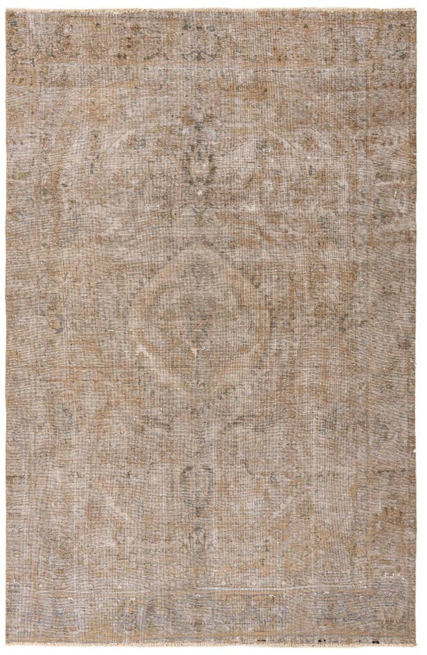 Detail image of 6' 2 x 9' 7 Hand Knotted Ultra Vintage Persian Wool Rug