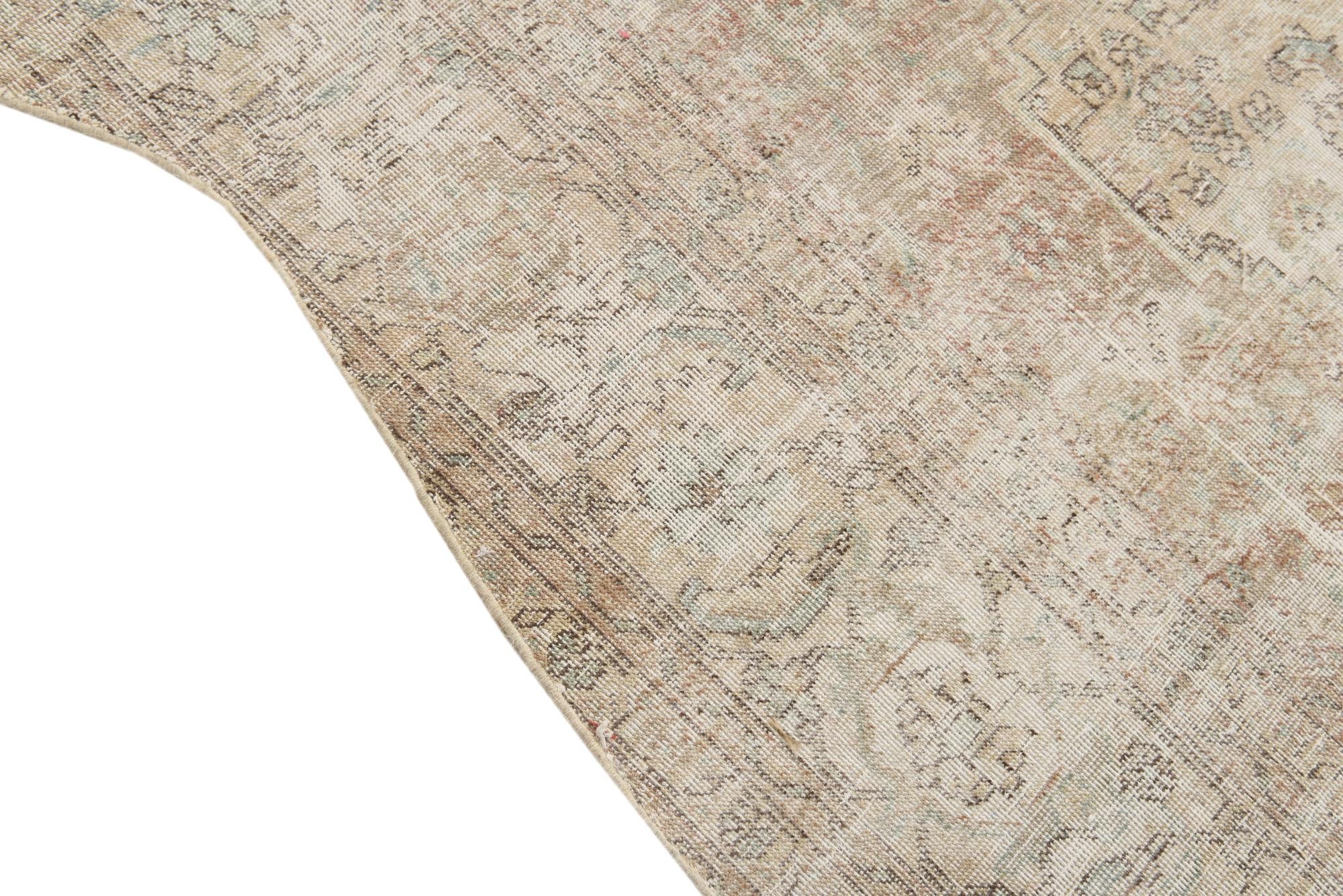 6' 2 x 9' 4 Hand Knotted Ultra Vintage Persian Wool Rug