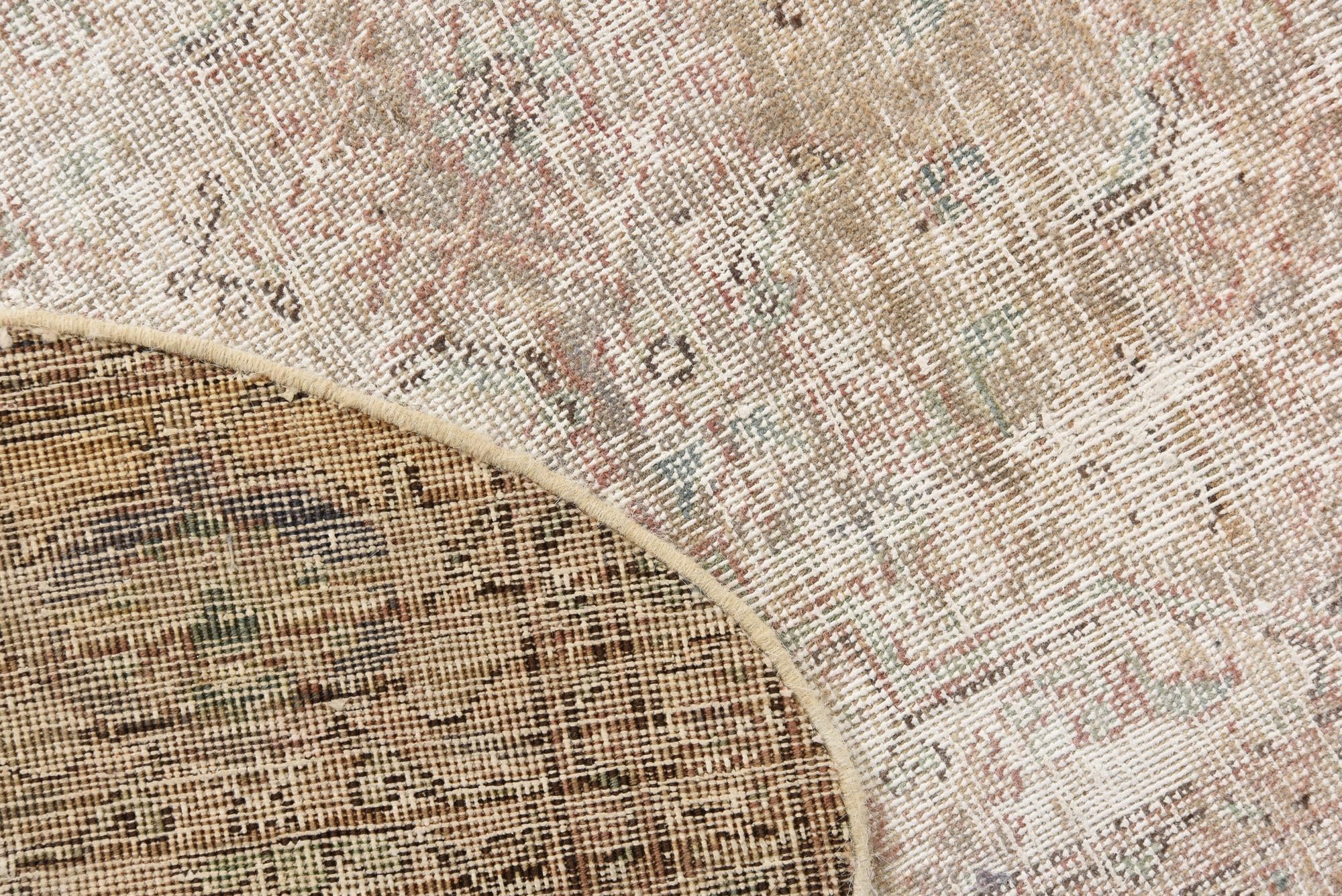 6' 2 x 9' 4 Hand Knotted Ultra Vintage Persian Wool Rug