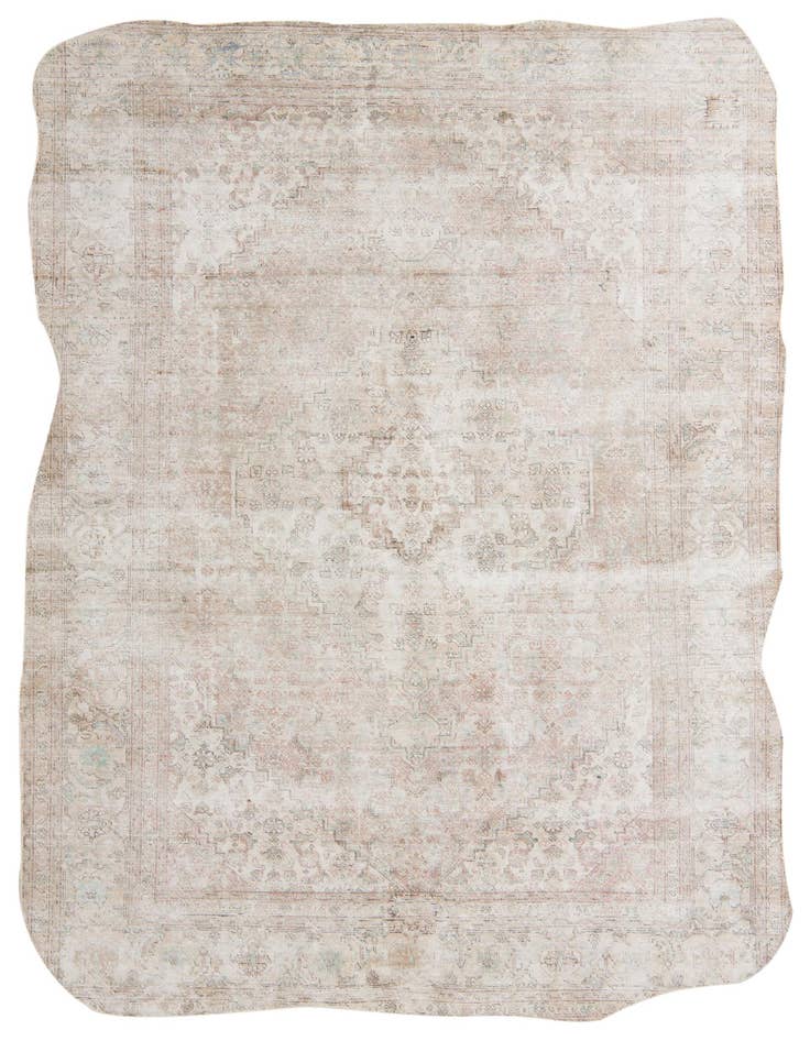Detail image of 6' 2 x 9' 4 Hand Knotted Ultra Vintage Persian Wool Rug