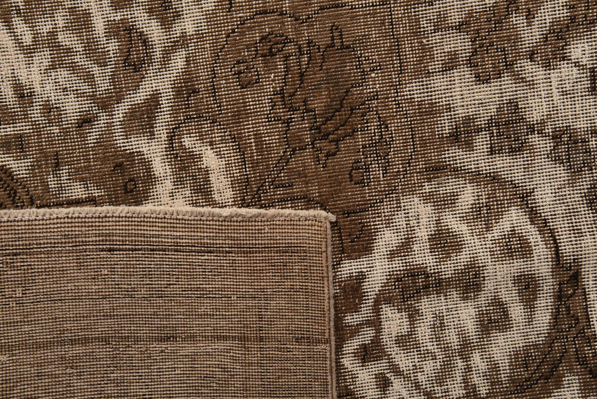 9' 4 x 12' 11 Hand Knotted Ultra Vintage Persian Wool Rug