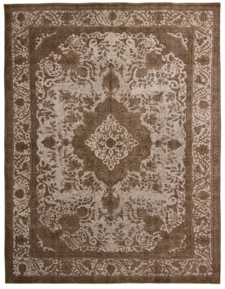 Detail image of 9' 4 x 12' 11 Hand Knotted Ultra Vintage Persian Wool Rug