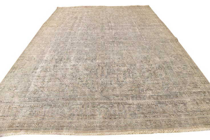 Detail image of 9' 6 x 12' 10 Hand Knotted Ultra Vintage Persian Wool Rug