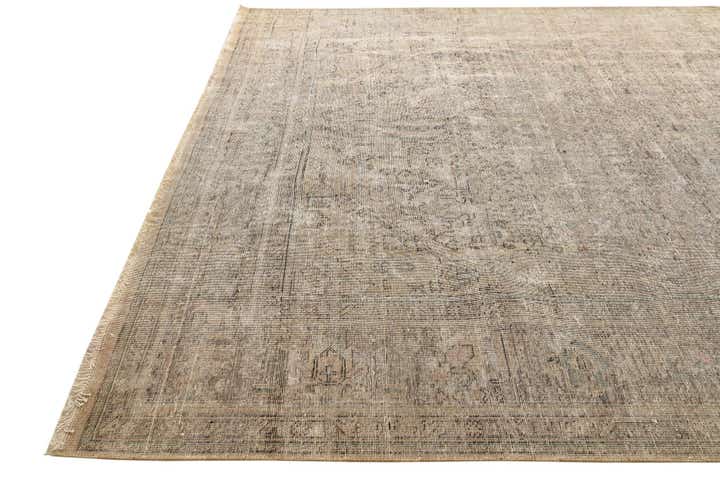 9' 6 x 12' 10 Hand Knotted Ultra Vintage Persian Wool Rug