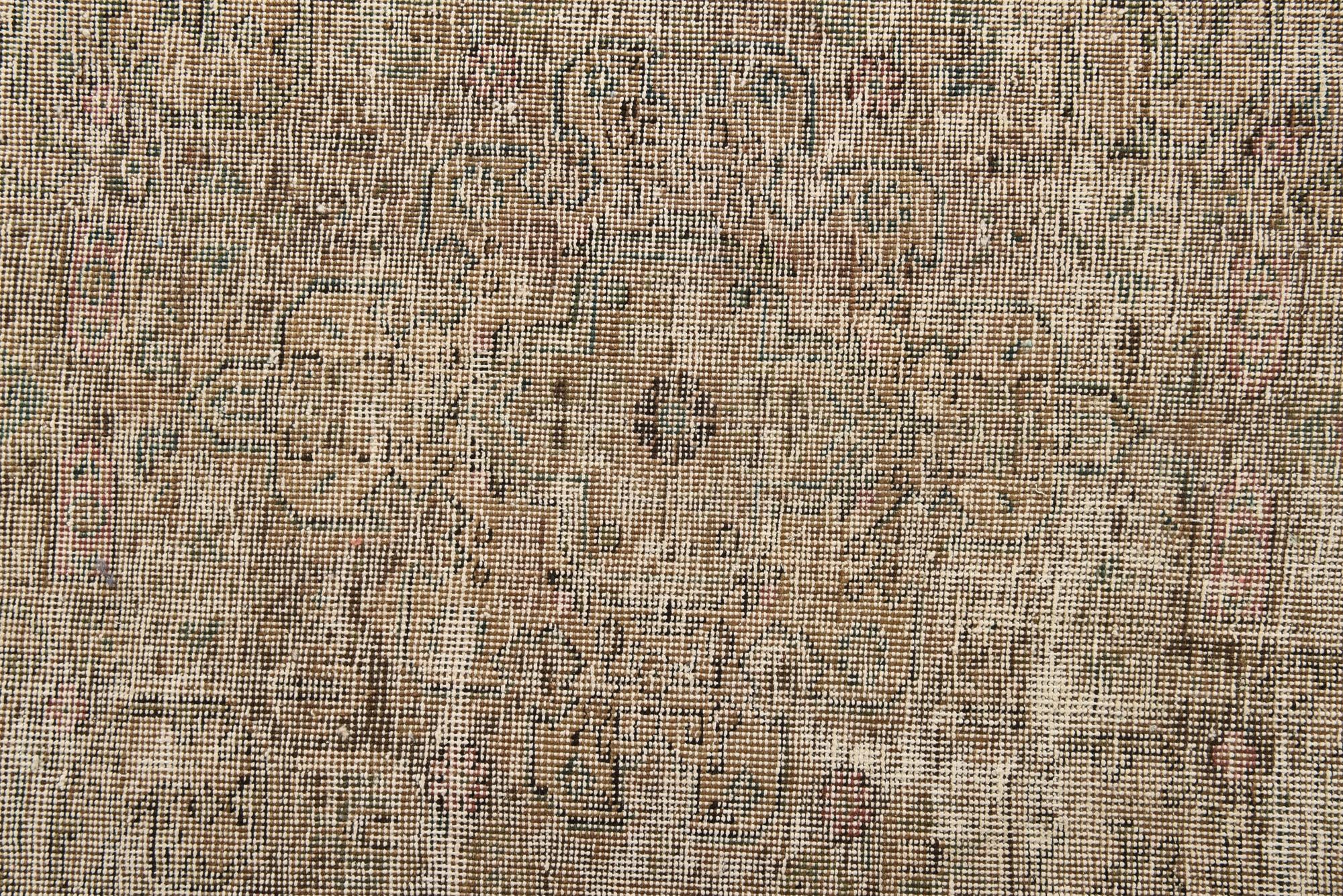 9' 6 x 12' 10 Hand Knotted Ultra Vintage Persian Wool Rug