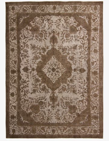 9' 4 x 12' 11 Hand Knotted Ultra Vintage Persian Wool Rug