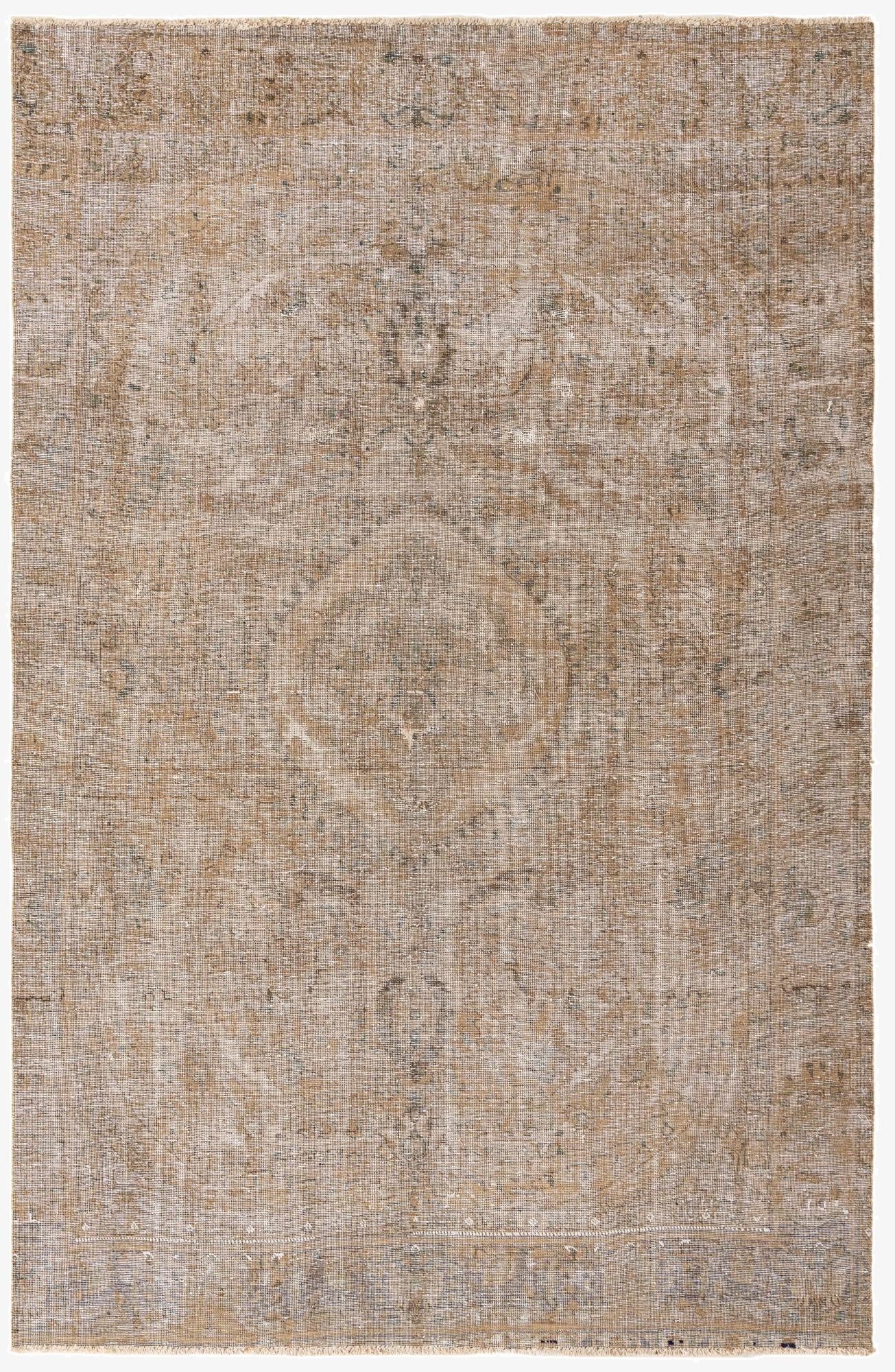 6' 2 x 9' 7  Hand Knotted Ultra Vintage Persian Wool Rug