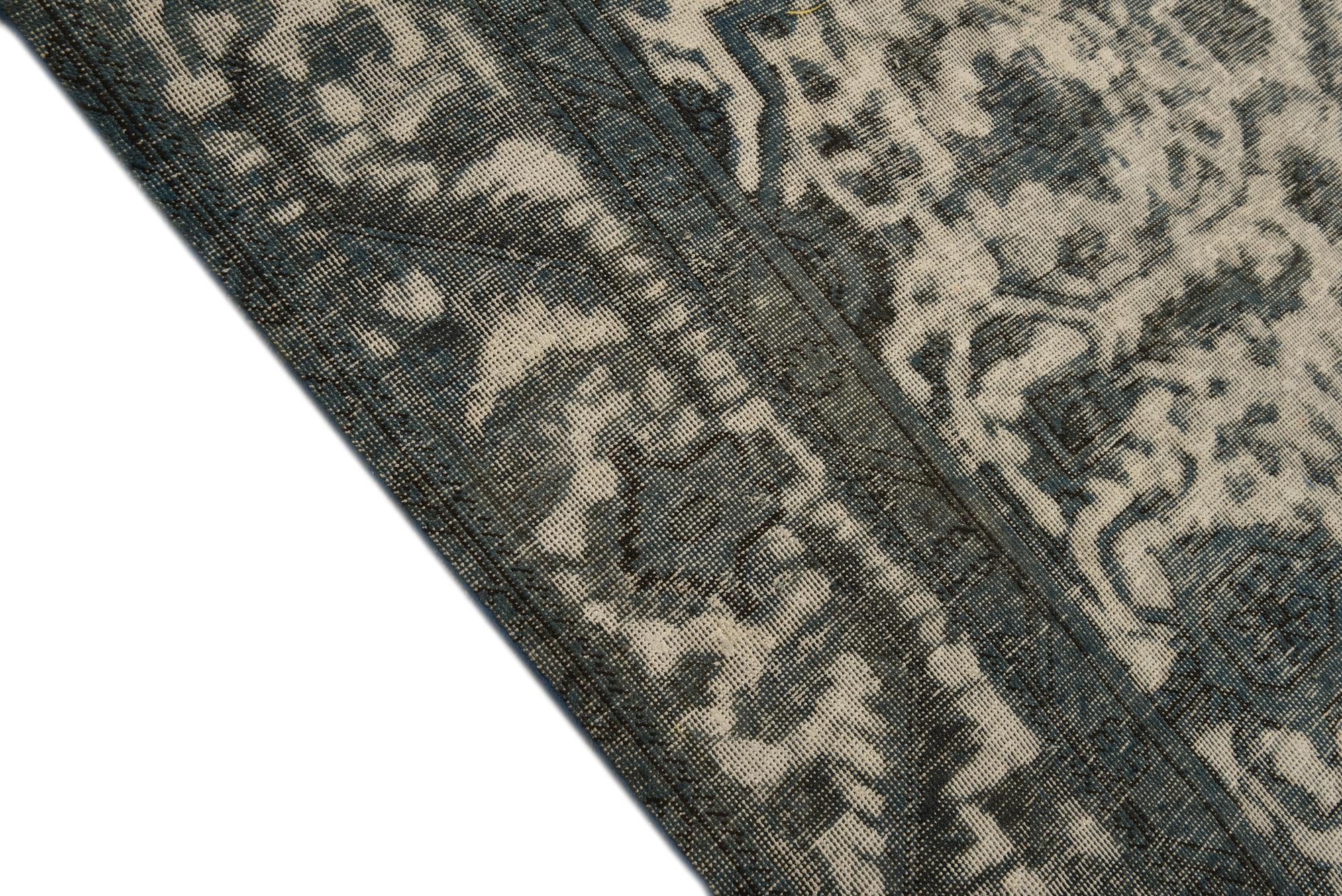 9' 2 x 12' 11 Hand Knotted Ultra Vintage Persian Wool Rug