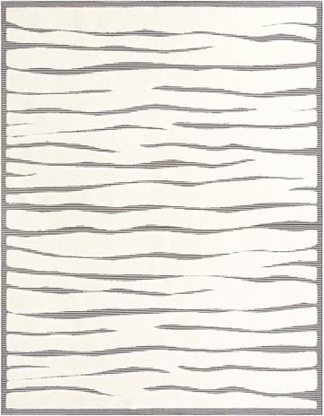 Ivory White Prismatic Rug