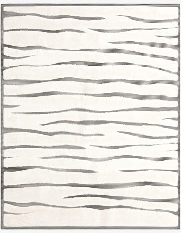 Ivory White Prismatic Rug