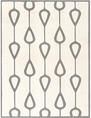 Ivory White Prismatic Rug