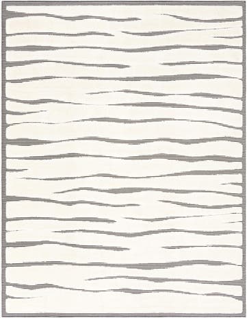 Ivory White Prismatic Rug