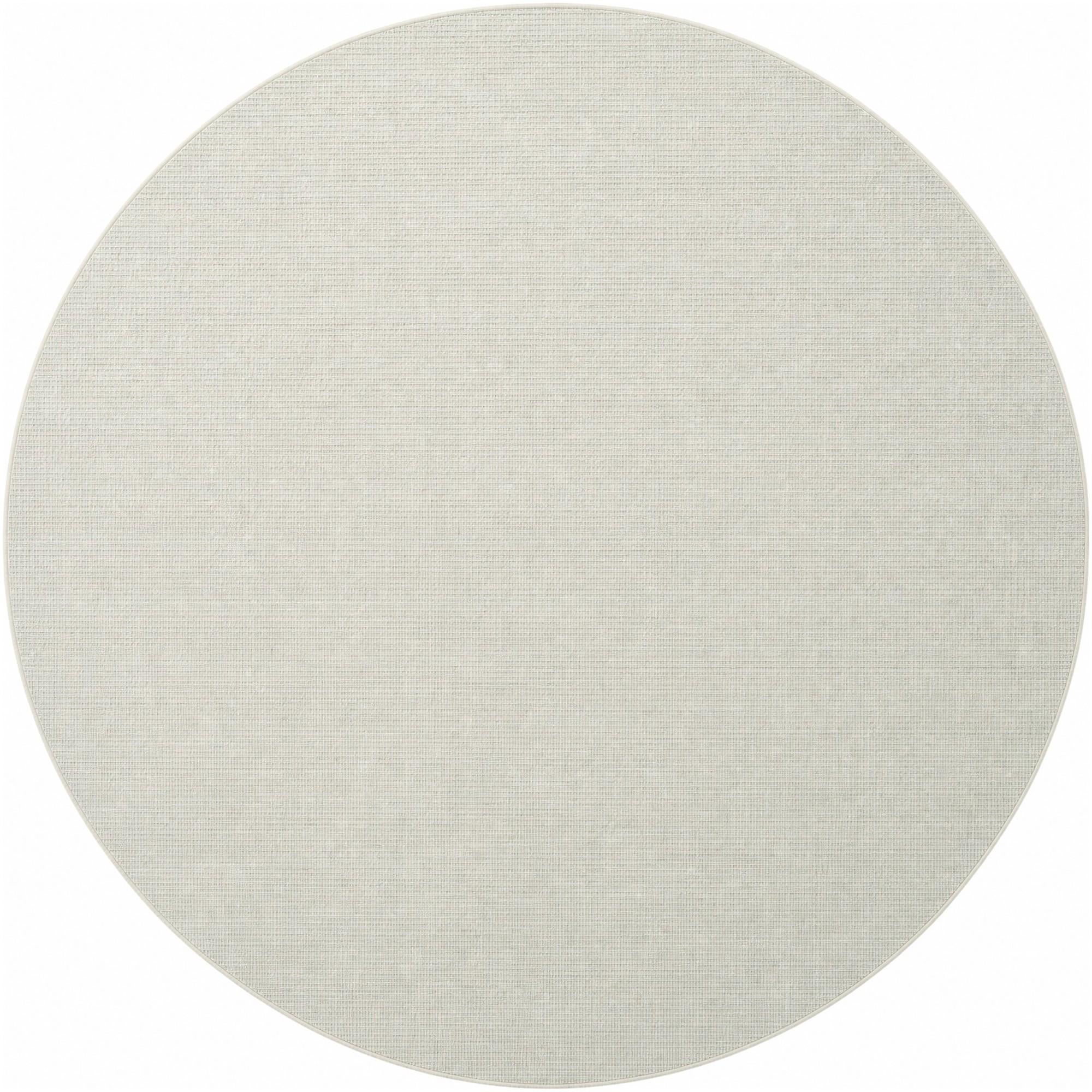 Ivory White Aakaar Round Rug