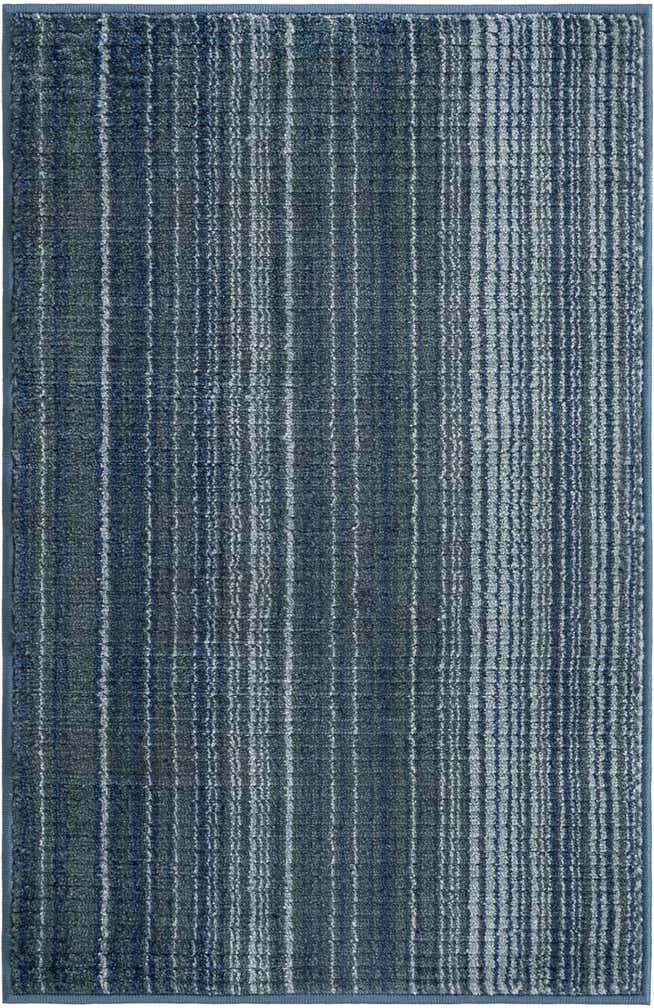 2' 2 x 3' Jagger · Striped rug, blue and gray