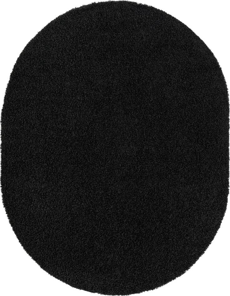 Detail image of 7' 10 x 10' Solid Shag Oval Rug
