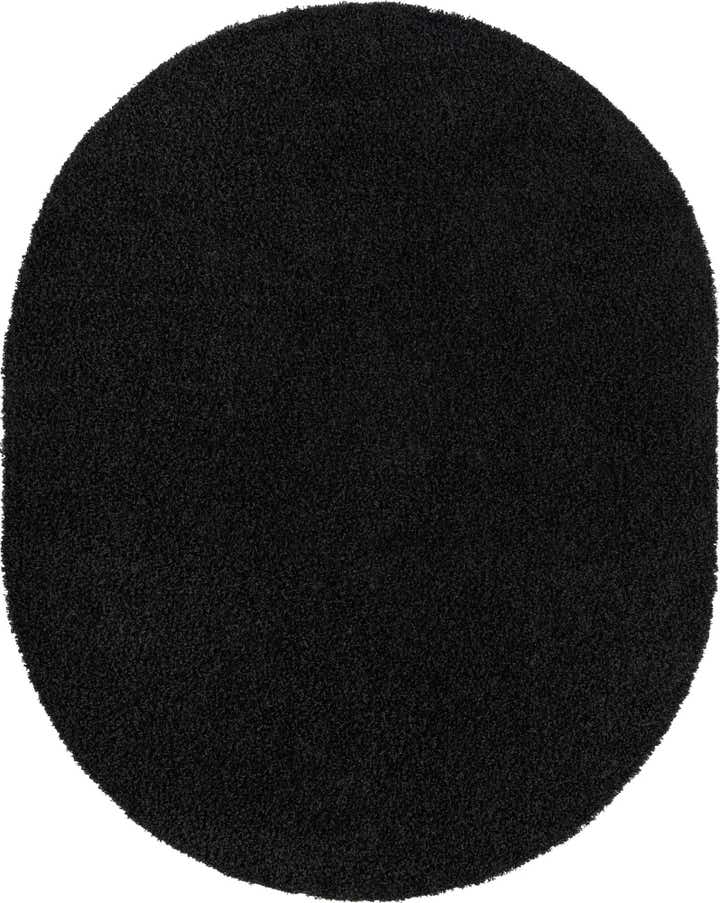 7' 10 x 10' Solid Shag Oval Rug