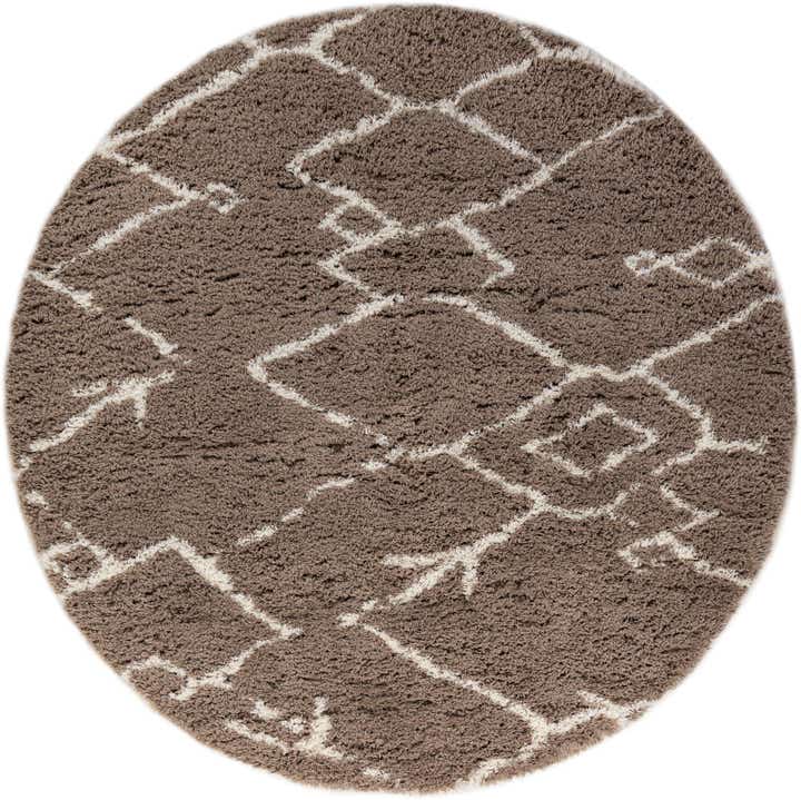 10' x 10' Infinity Shag Round Rug