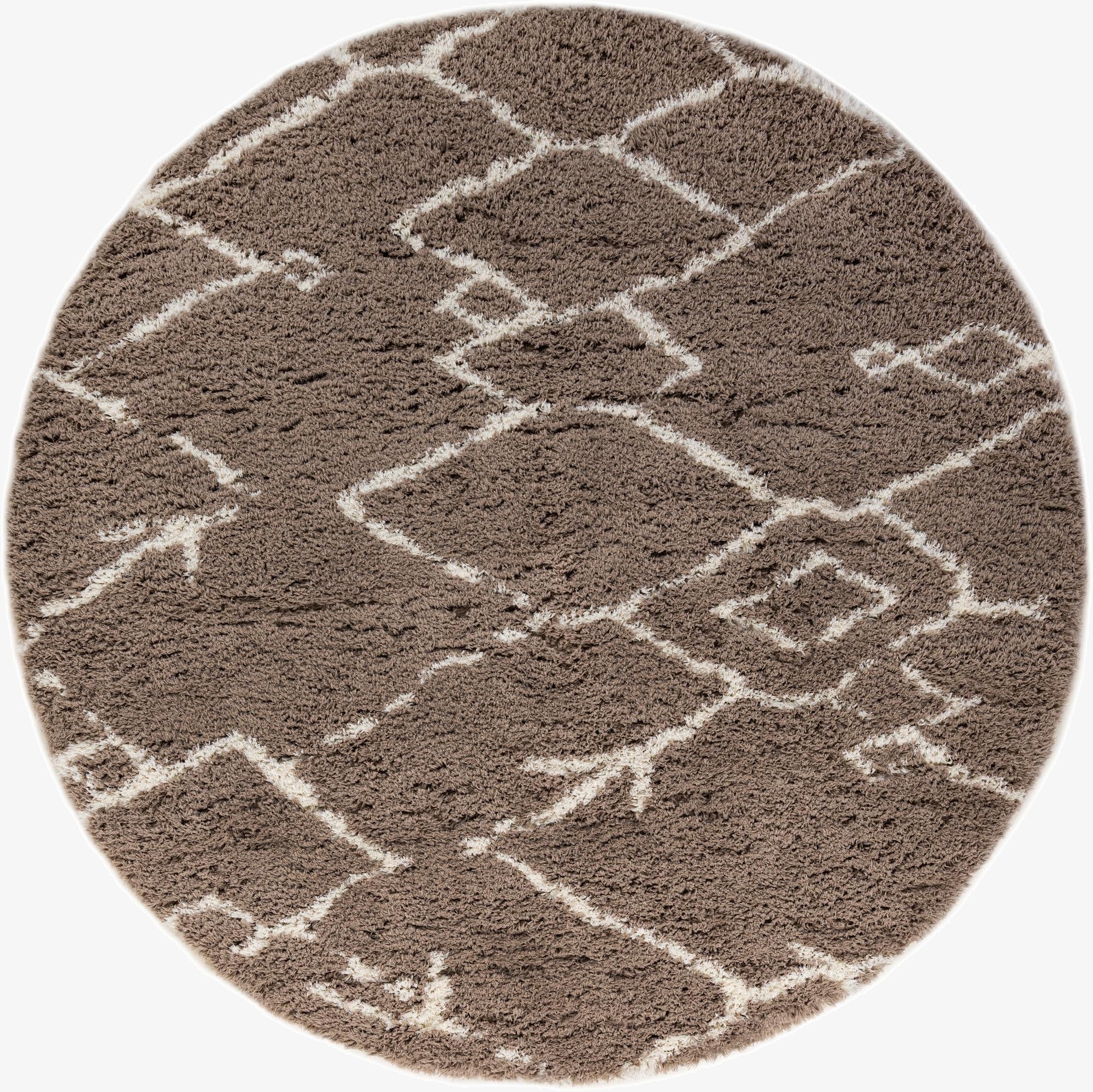 10' x 10' Infinity Shag Round Rug