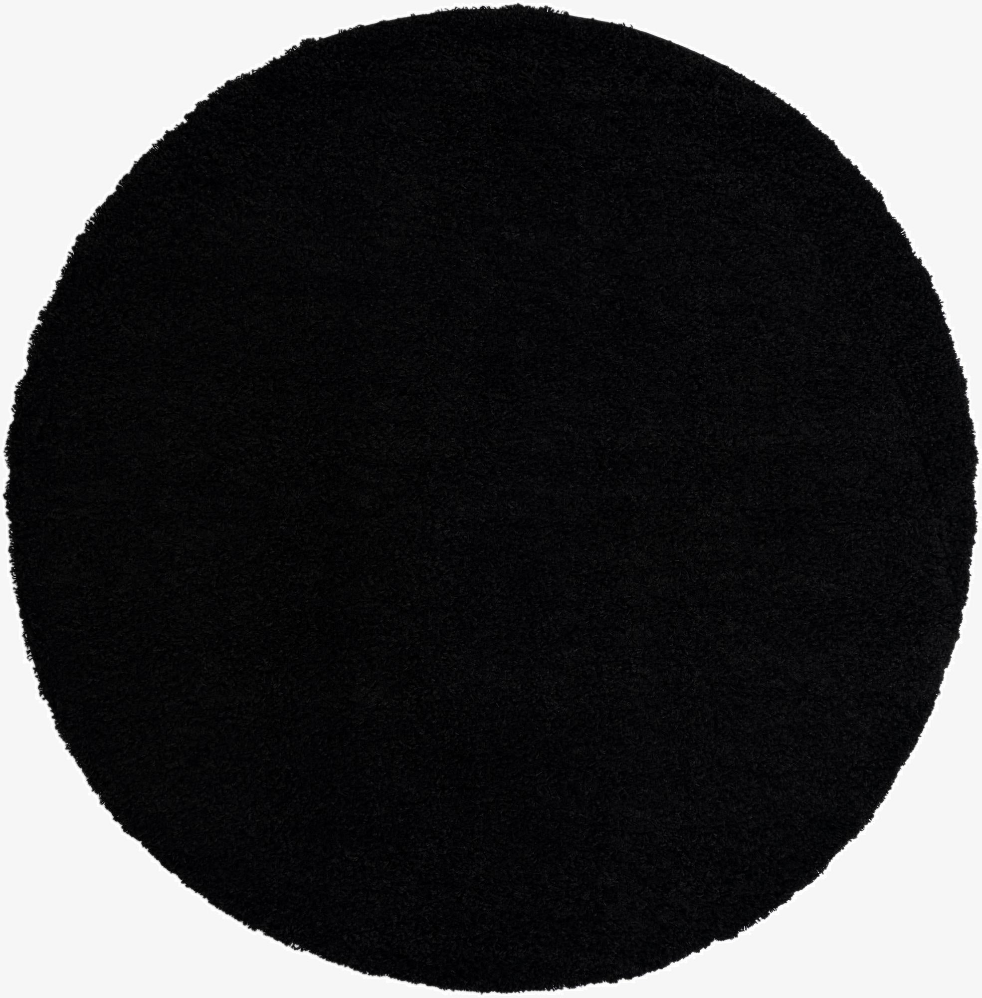 Primary image 7' x 7' Solid Shag Round Rug