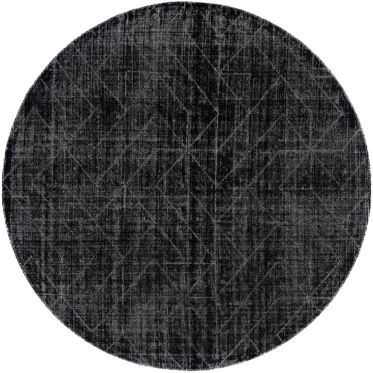 Detail image of 10' x 10' WoolCraft Geometric Round Rug