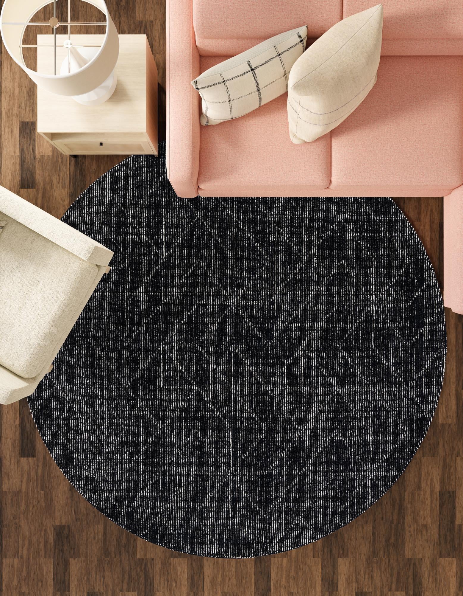 7' 10 x 7' 10 WoolCraft Geometric Round Rug