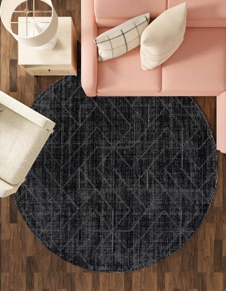 7' 10 x 7' 10 WoolCraft Geometric Round Rug