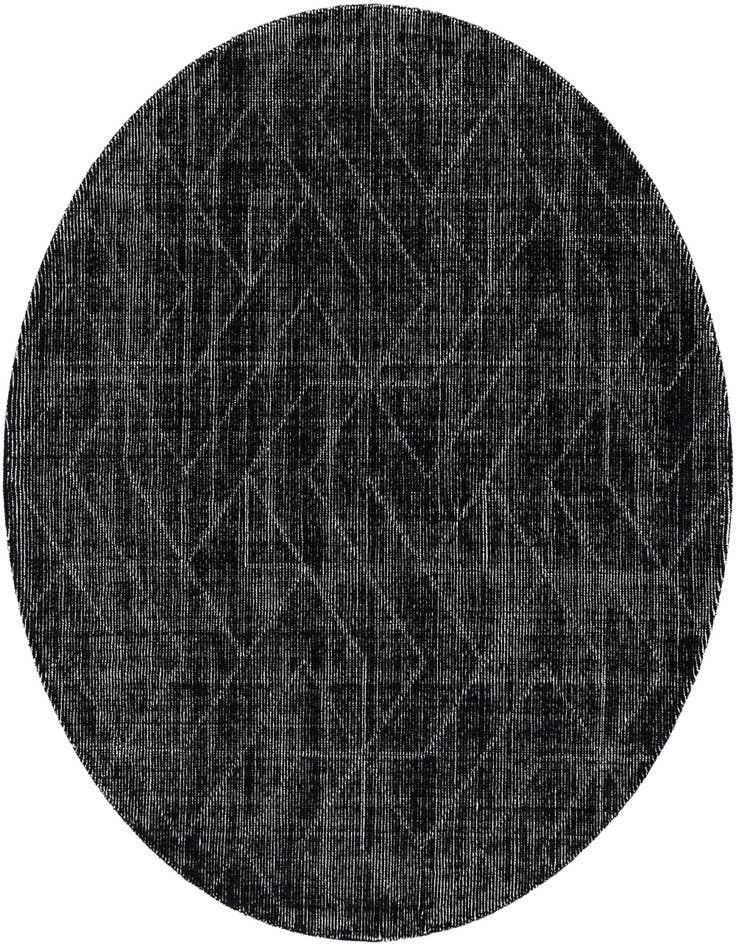 Detail image of 7' 10 x 7' 10 WoolCraft Geometric Round Rug