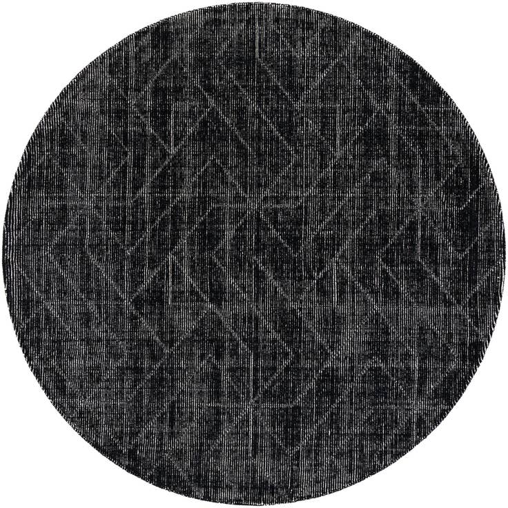Detail image of 7' 10 x 7' 10 WoolCraft Geometric Round Rug