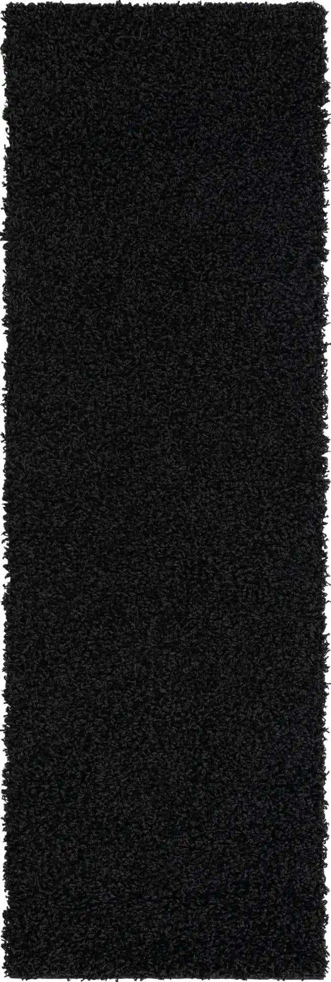 2' x 6' 5 Solid Shag Runner Rug