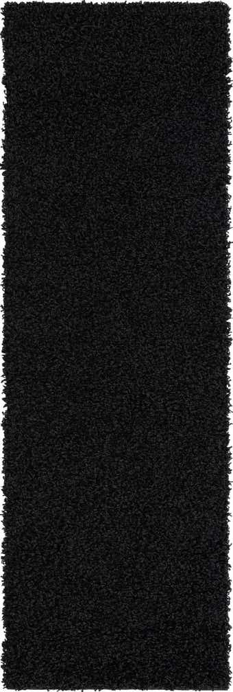 2' x 6' 5 Solid Shag Runner Rug