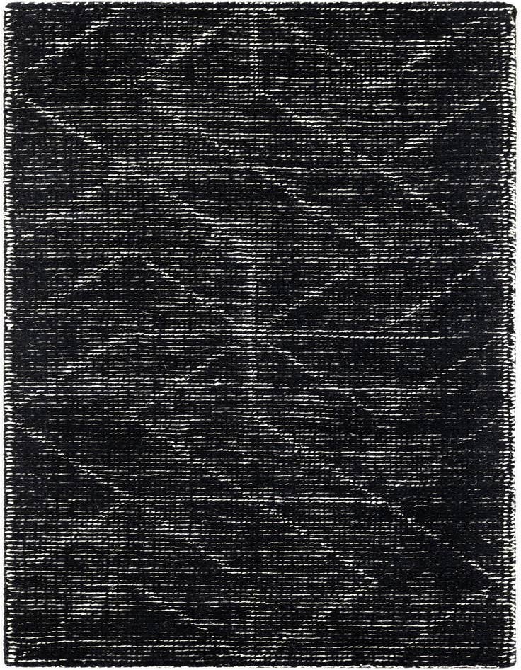 Detail image of 2' x 5' 1 WoolCraft Geometric Runner Rug