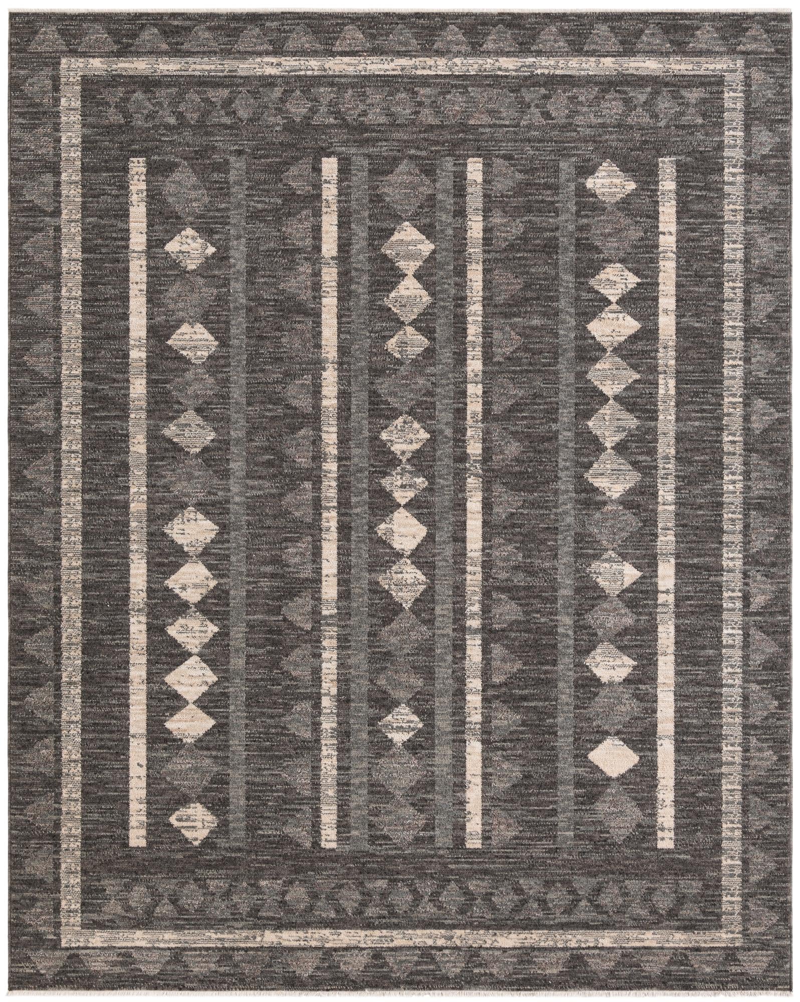 Kearny · Border rug, blue