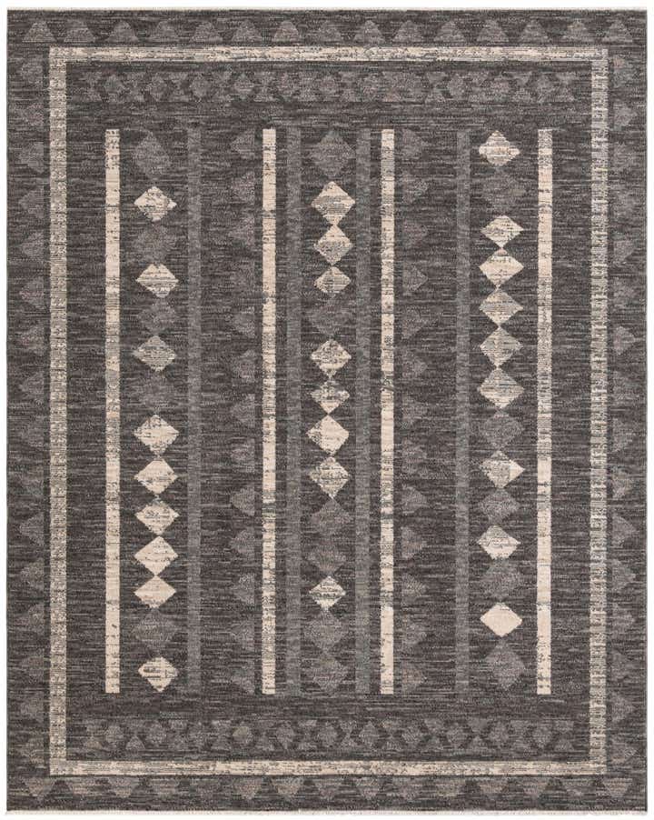 8' x 10' Kearny · Border rug, blue