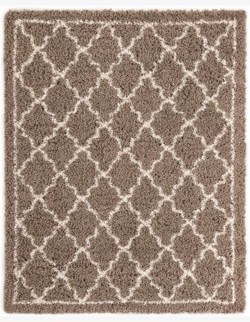 Kemble · Lattice Shag Rug, khaki