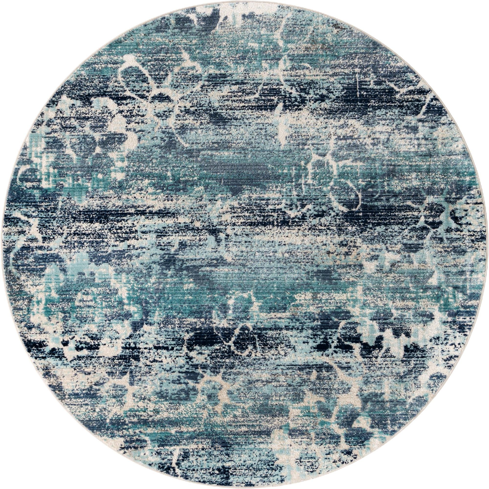 Kendall · Abstract rug, blue