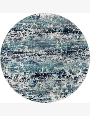 Kendall · Abstract rug, blue